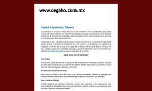 Cegaho.com.mx thumbnail