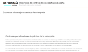 Centrodeosteopatia.es thumbnail