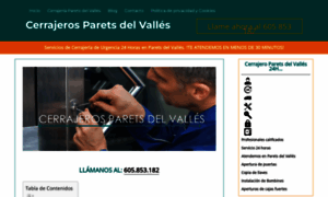 Cerrajerosparetsdelvalles.es thumbnail