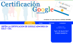 Certificaciongoogleadwords.mx thumbnail