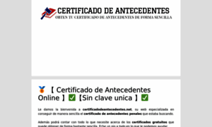 Certificadodeantecedentes.net thumbnail