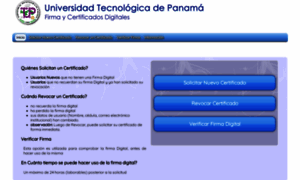 Certificadodigital.utp.ac.pa thumbnail