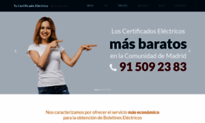 Certificadoelectricomadrid.es thumbnail