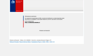 Certificados.mineduc.cl thumbnail