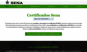 Certificadossena.net thumbnail