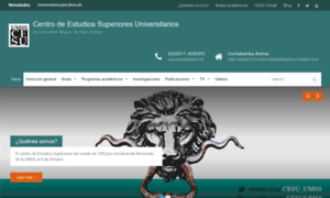 Cesu.umss.edu.bo thumbnail