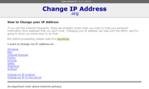 Changeipaddress.org thumbnail