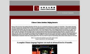 Chinesecultureinstitute.com thumbnail