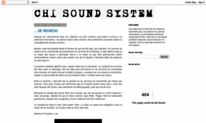 Chisoundsystem.blogspot.com thumbnail