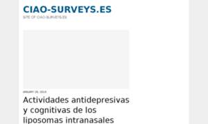 Ciao-surveys.es thumbnail