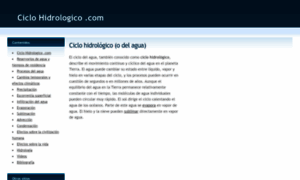 Ciclohidrologico.com thumbnail