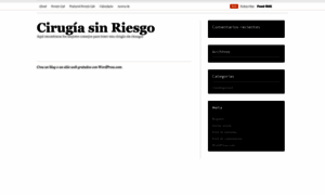 Cirugiasinriesgo.wordpress.com thumbnail