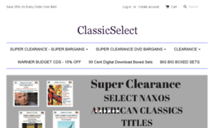 Classicselect.com thumbnail
