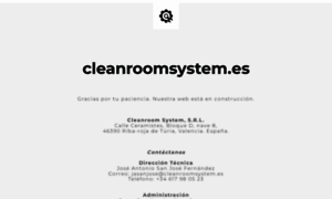Cleanroomsystem.es thumbnail