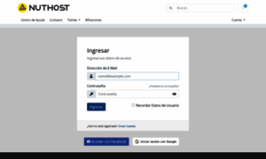 Clientes.nuthost.com thumbnail