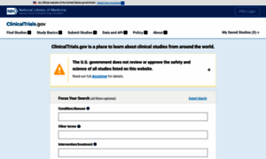 Clinicaltrials.gov thumbnail