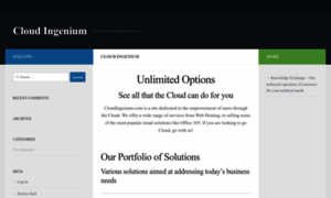 Cloudingenium.com thumbnail