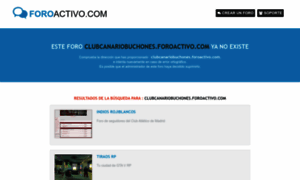 Clubcanariobuchones.foroactivo.com thumbnail