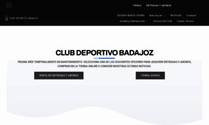 Clubdeportivobadajoz.es thumbnail