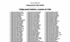 Codigopostal.interchile.com thumbnail