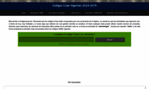 Codigoscnae.es thumbnail