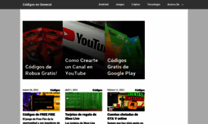Codigosengeneral.com thumbnail