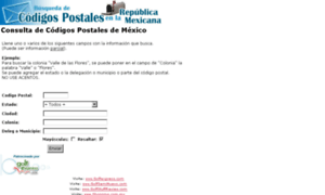 Codigospostalesmexico.com.mx thumbnail