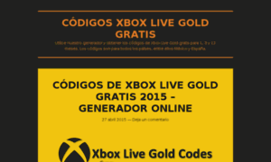 Codigosxboxlivegold.wordpress.com thumbnail