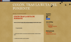 Colontraslarutadelponiente.blogspot.com.es thumbnail