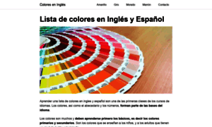 Coloreseningles.net thumbnail