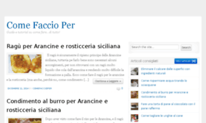 Comefaccioper.net thumbnail