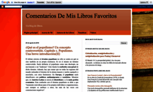 Comentariosdemislibrosfavoritos.blogspot.com thumbnail