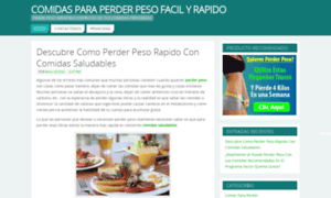 Comidasparaperderpesorapido.com thumbnail