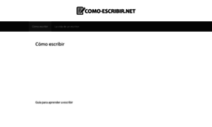 Como-escribir.net thumbnail