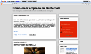 Comocrearempresaenguatemala.blogspot.com thumbnail