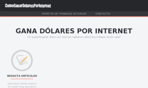 Comoganardolaresporinternet.com thumbnail