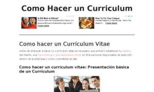 Comohaceruncurriculum.info thumbnail