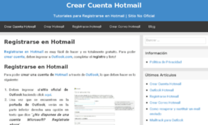 Comoregistrarsehotmail.com thumbnail