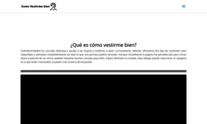 Comovestirmebien.com thumbnail