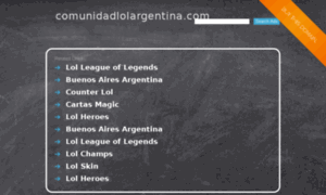 Comunidadlolargentina.com thumbnail