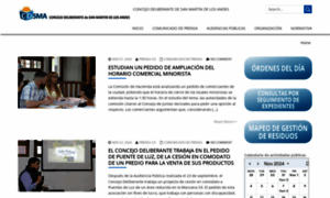 Concejodeliberante.sanmartindelosandes.gov.ar thumbnail
