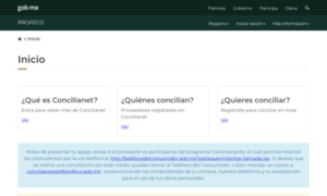 Concilianet.profeco.gob.mx thumbnail