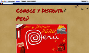 Conoceydisfrutaperu.blogspot.com thumbnail