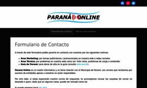 Contacto.paranaonline.com.ar thumbnail