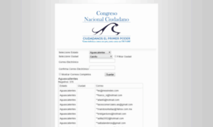 Contactos.congresonacionalciudadano.mx thumbnail