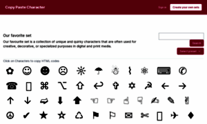 Copypastecharacter.com thumbnail