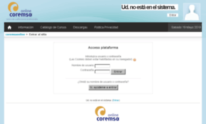 Coremsaonlineformacion.com thumbnail