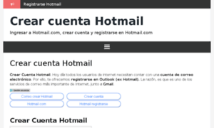 Correohotmailcrearcuenta.com thumbnail