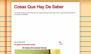 Cosasquehaydesaber.blogspot.mx thumbnail