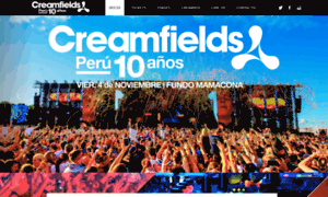 Creamfieldsperu.com thumbnail